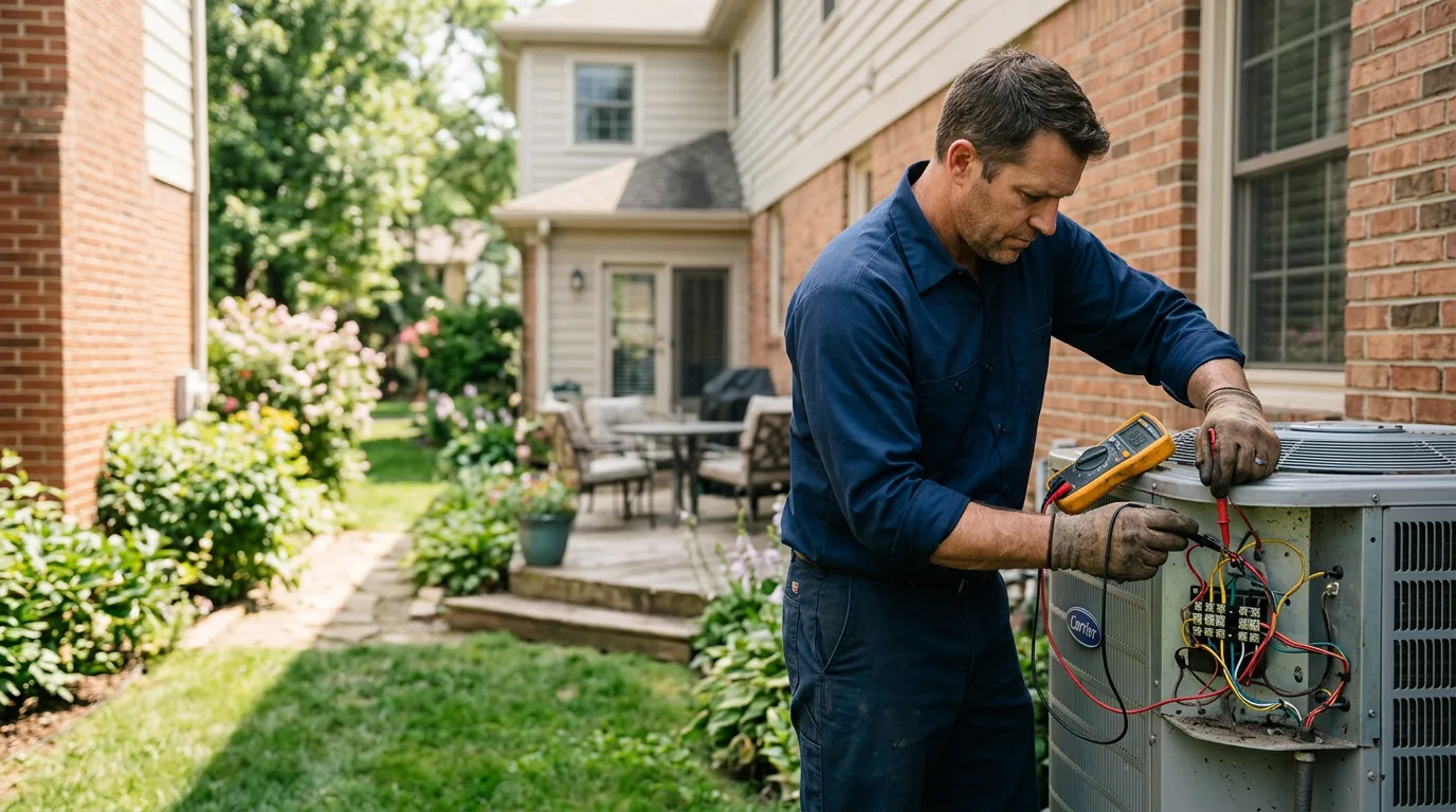 HVAC technician working near Mcclure, OH